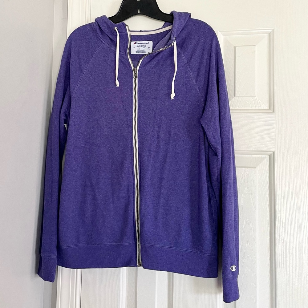Champion purple activewear hoodie women’s size large